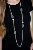 Paparazzi "A Force Of Nature" Silver Necklace & Earring Set Paparazzi Jewelry