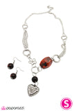 Paparazzi "Vixen" Orange Necklace & Earring Set Paparazzi Jewelry
