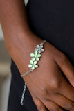 Paparazzi "Flowering Fiji" Green Bracelet Paparazzi Jewelry