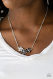 Paparazzi "Hibiscus Haciendas" Black Necklace & Earring Set Paparazzi Jewelry