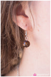 Paparazzi "Hanging By a Moment"  Brown Necklace & Earring Set Paparazzi Jewelry