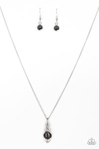 Paparazzi "First Class Flier" Silver Necklace & Earring Set Paparazzi Jewelry