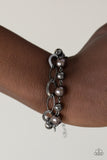 Paparazzi "Winner Glimmer" Black Bracelet Paparazzi Jewelry