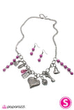 Paparazzi "Better To Have Loved..." Purple Necklace & Earring Set Paparazzi Jewelry