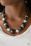 Paparazzi VINTAGE VAULT "New York Nightlife" Black Necklace & Earring Set Paparazzi Jewelry