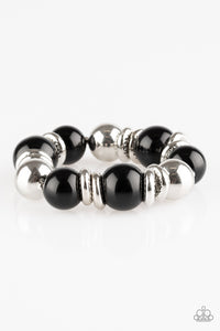 Paparazzi "Rockin Rockefeller" Black Bracelet Paparazzi Jewelry