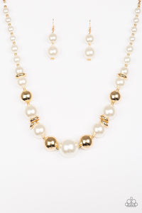 Paparazzi "New York Nightlife" Gold Necklace & Earring Set Paparazzi Jewelry