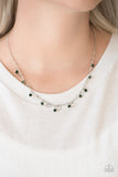 Paparazzi VINTAGE VAULT "Dinner Party Demure" Green Necklace & Earring Set Paparazzi Jewelry