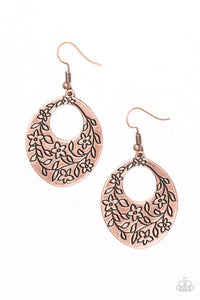 Paparazzi "Flirting With Florals" Copper Earrings Paparazzi Jewelry