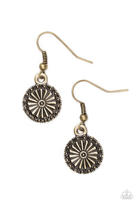 Paparazzi "Sunflower Summers" Brass Earrings Paparazzi Jewelry