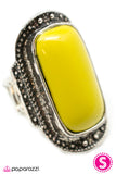 Paparazzi "If I May Be So Bold - Yellow" ring Paparazzi Jewelry