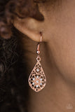 Paparazzi VINTAGE VAULT "Spring Sparkle" Copper Earrings Paparazzi Jewelry