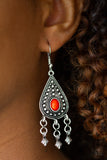 Paparazzi VINTAGE VAULT "Sahara Song" Red Earrings Paparazzi Jewelry