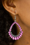 Paparazzi "Crystal Waters" Purple Earrings Paparazzi Jewelry