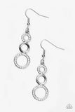 Paparazzi "Bubble Bustle" White Earrings Paparazzi Jewelry