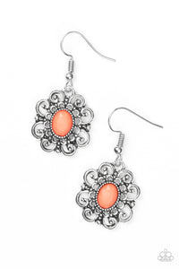 Paparazzi "First and Foremost Flowers" Orange Earrings Paparazzi Jewelry