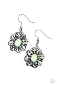 Paparazzi "First and Foremost Flowers" Green Earrings Paparazzi Jewelry