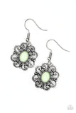 Paparazzi "First and Foremost Flowers" Green Earrings Paparazzi Jewelry