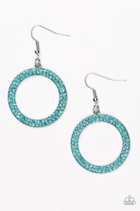 Paparazzi "Bubbly Babe" Blue Earrings Paparazzi Jewelry