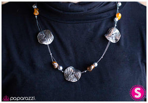 Paparazzi "On The Wire - Orange" Necklace & Earring Set Paparazzi Jewelry