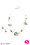 Paparazzi "On The Wire - Orange" Necklace & Earring Set Paparazzi Jewelry