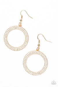 Paparazzi "Bubbly Babe" Gold Earrings Paparazzi Jewelry