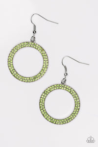 Paparazzi "Bubbly Babe" Green Earrings Paparazzi Jewelry