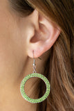 Paparazzi "Bubbly Babe" Green Earrings Paparazzi Jewelry