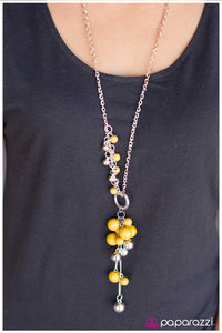 Paparazzi "Life Of The Party - Yellow" necklace Paparazzi Jewelry