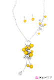Paparazzi "Life Of The Party - Yellow" necklace Paparazzi Jewelry