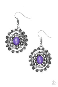 Paparazzi "Summer Blooms" Purple Earrings Paparazzi Jewelry