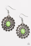 Paparazzi "Summer Blooms" Green Earrings Paparazzi Jewelry