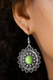 Paparazzi "Summer Blooms" Green Earrings Paparazzi Jewelry