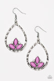 Paparazzi "Lotus Laguna" Purple Earrings Paparazzi Jewelry