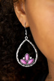 Paparazzi "Lotus Laguna" Purple Earrings Paparazzi Jewelry