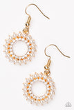 Paparazzi VINTAGE VAULT "A Proper Lady" Gold Earrings Paparazzi Jewelry
