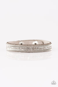 Paparazzi "Babe Bling" Silver Wrap Bracelet Paparazzi Jewelry