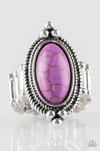 Paparazzi VINTAGE VAULT "Summer Sandstone" Purple Ring Paparazzi Jewelry
