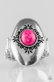 Paparazzi VINTAGE VAULT "Stone Gardens" Pink Ring Paparazzi Jewelry
