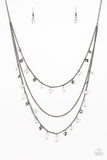 Paparazzi "Pebble Beach Beauty" Black 255XX Necklace & Earring Set Paparazzi Jewelry