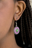 Paparazzi VINTAGE VAULT "Rainbow Riviera" Purple Earrings Paparazzi Jewelry