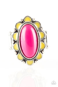 Paparazzi "Beach Bloom" Pink Ring Paparazzi Jewelry