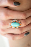 Paparazzi "Beach Bloom" Blue Ring Paparazzi Jewelry