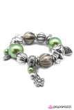 Paparazzi "It Was Just A Fling" Green Bracelet Paparazzi Jewelry