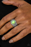 Paparazzi "Totally Tidal" Green Ring Paparazzi Jewelry