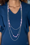 Paparazzi "Diva Dilemma" Purple Necklace & Earring Set Paparazzi Jewelry