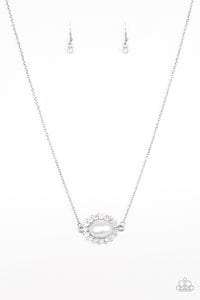 Paparazzi "Stardom Shine" White Necklace & Earring Set Paparazzi Jewelry