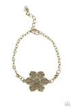Paparazzi "Bermuda Bloom" Brass Bracelet Paparazzi Jewelry