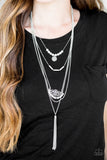 Paparazzi "Malibu Mixer" White Necklace & Earring Set Paparazzi Jewelry