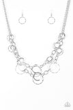 Paparazzi "Urban Center" Silver Necklace & Earring Set Paparazzi Jewelry